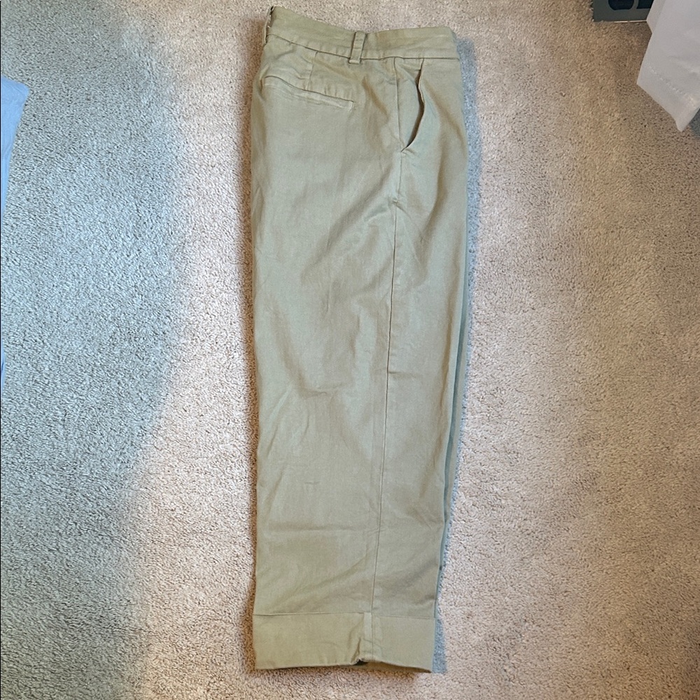 Elegant Wide Leg Tan Trousers
